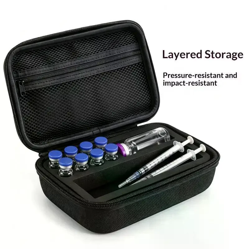 Insulin Vials Storage Case EVA Portable Resistant Waterproof Organizer Diabetics-Large Capacity Protector Boxes Safe
