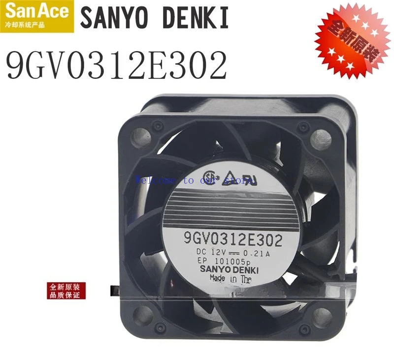 

Для 9GV0312E302 оригинальной упаковки Sanyo подлинный 38*38*28 мм 382812V 0,6A серверный вентилятор
