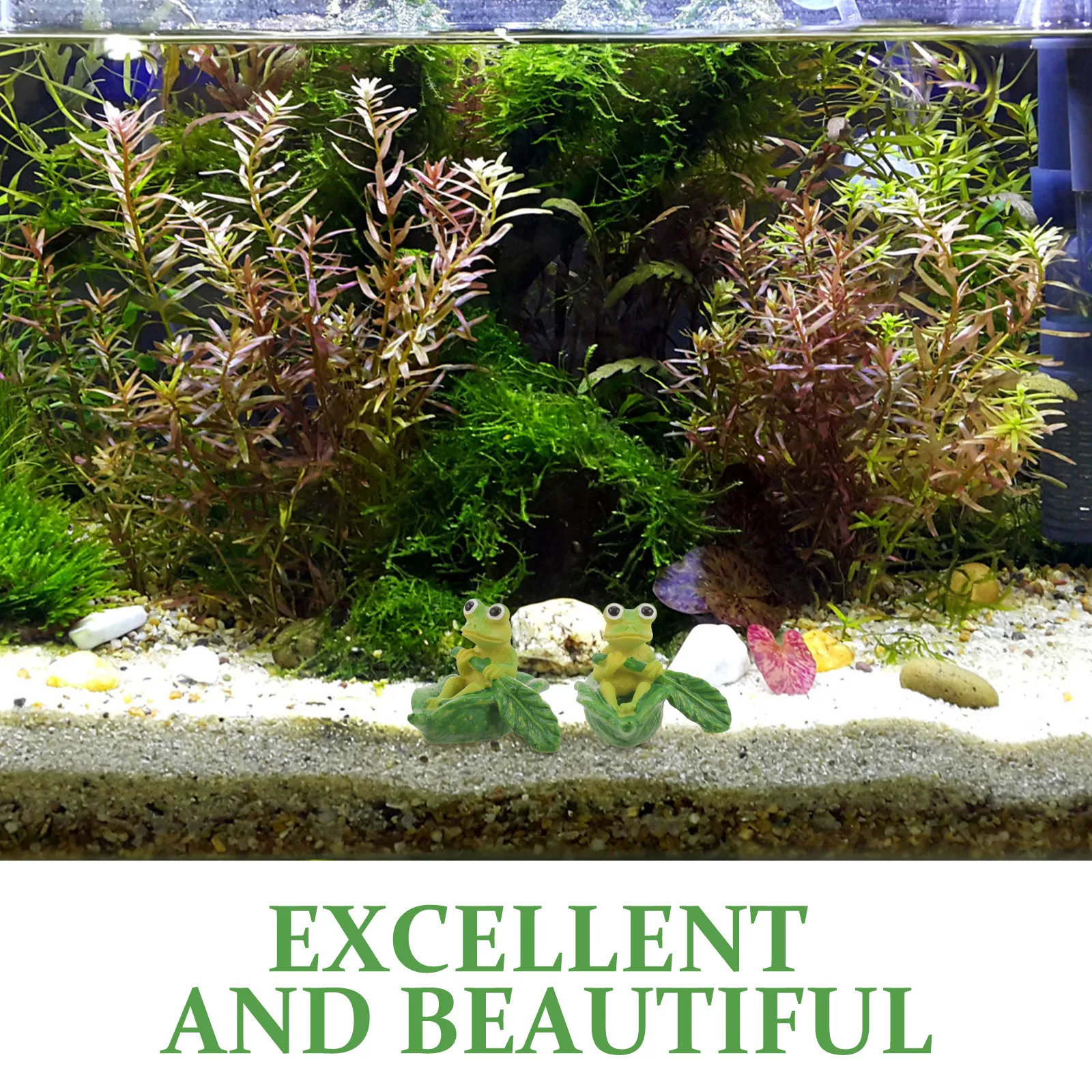 

2pcs Resin Figure Adorable Frog For Aquarium Garden Home Office Decor Desktop Sculpture Resin Frog Crafts Decoration Crafts