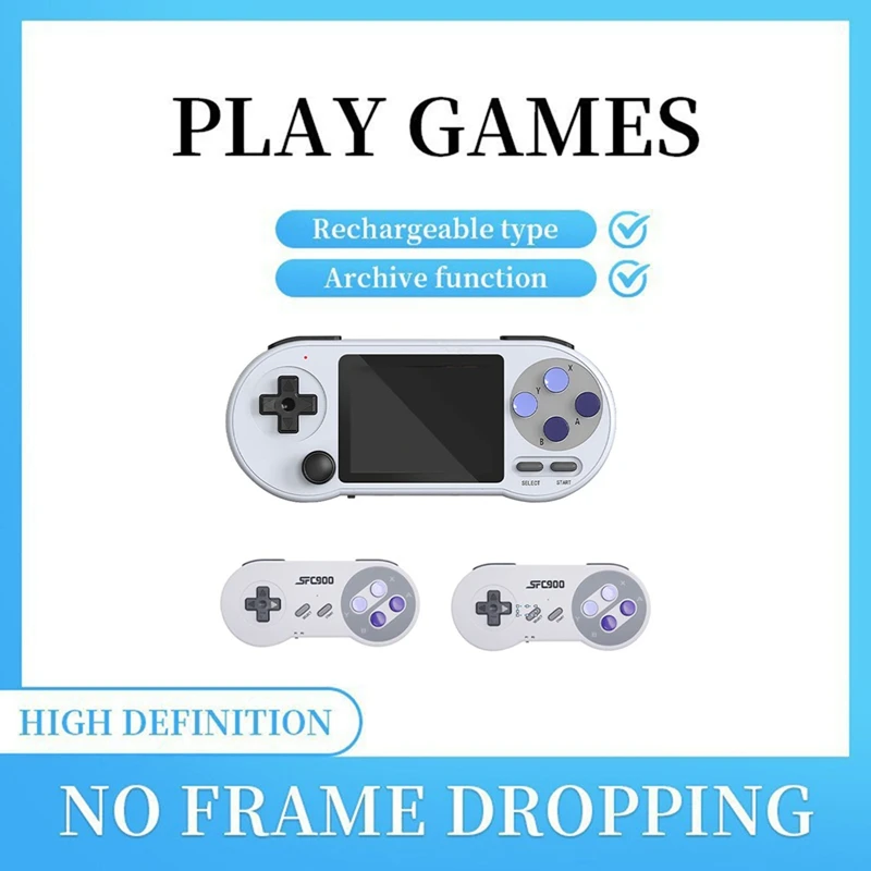 APPLIA-SF2000 Console de jogos portátil retrô de 3 polegadas com 8000 jogos integrados, jogadores clássicos portáteis, console de videogame IPS