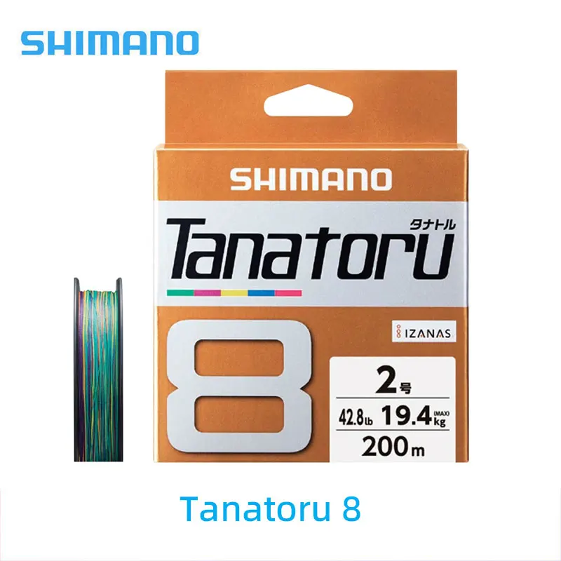 

Original SHIMANO Tanatoru 8 Braided Fishing Line PE PL-F74R PL-F78R 3.0 4.0 300M Multi Color Braid Lake River Fishing Wire