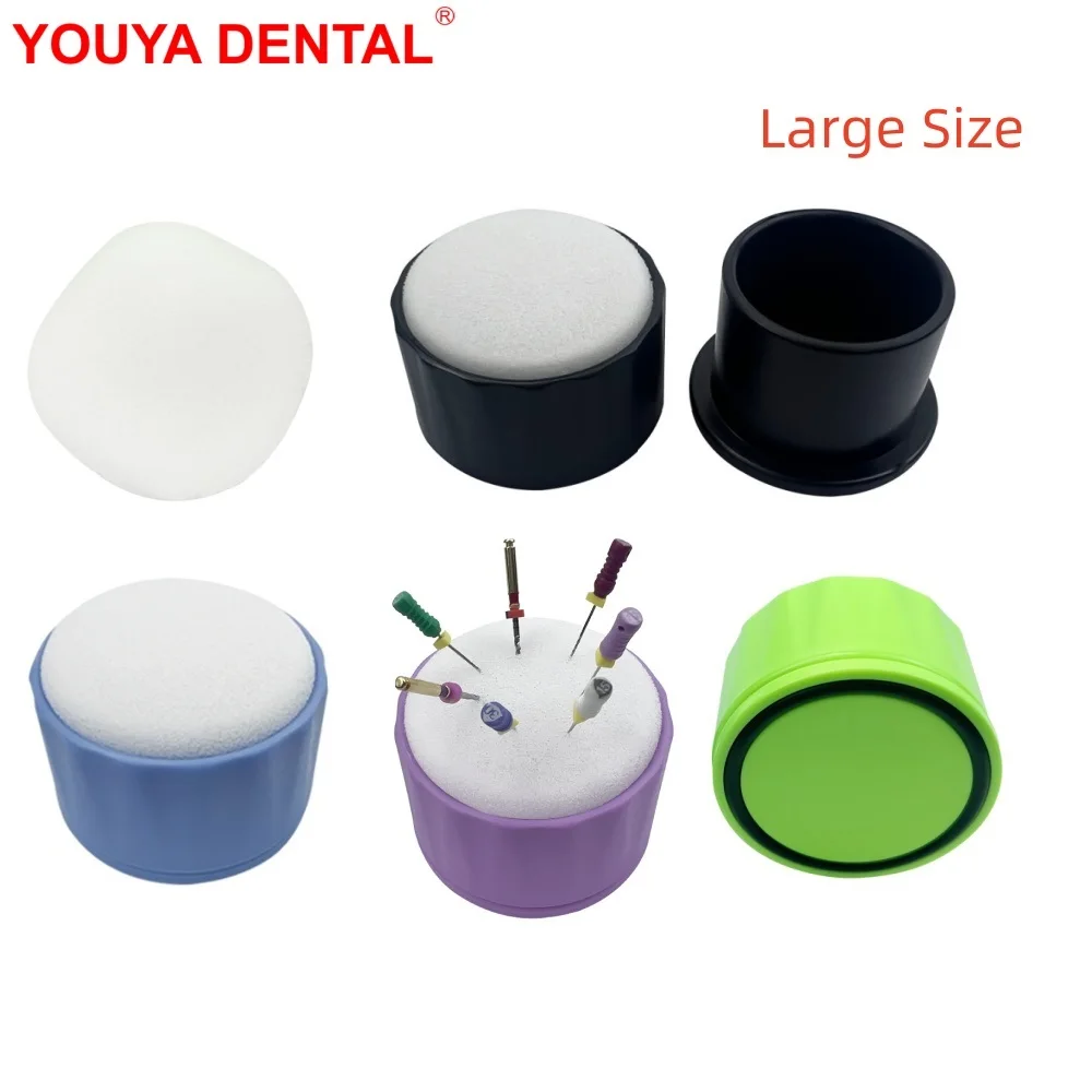 

Dental Endo File Clean Stand Autoclavable Round Root Canal Holder Endodontics File Cleaning Foam Box Dentistry Lab Drills Block