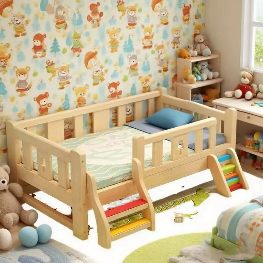 공장 직판 어린이 침대 원목 침대 남아 여아 아기 원목 침대 E0 등급