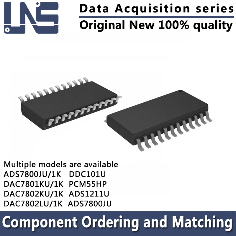 

1PCS DDC101U PCM55HP ADS1211U ADS7800JU ADS7800JU/1K DAC7801KU/1K DAC7802KU/1K DAC7802LU/1K SOIC-24 Data Acquisition