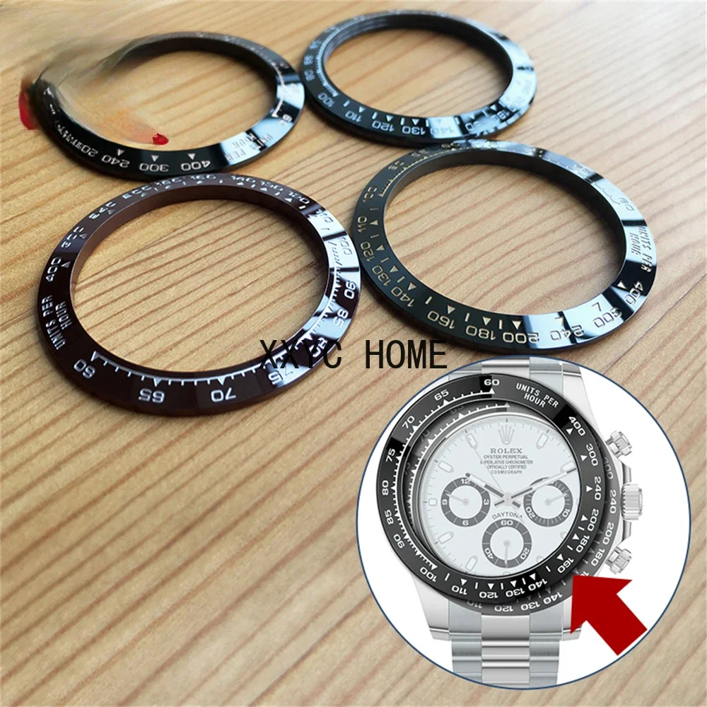 high quality advanced platinum words ceramic bezel for  Cosmograph Daytona 116500 automatic watch