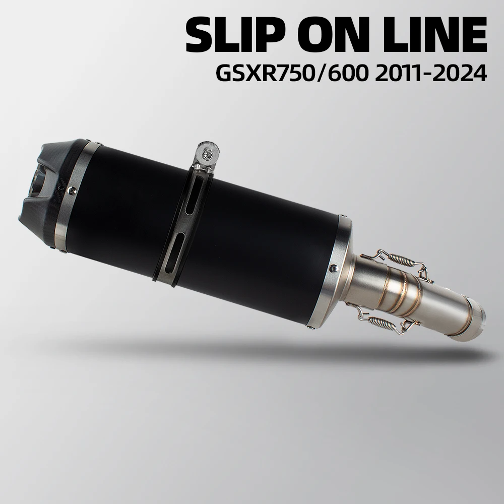 

For Suzuki GSXR600 GSXS600 GSXR750 GSXS750 2011-2026 Motorcycle Exhaust Middle Tail Pipe Kit Connect Muffler With DB Killer