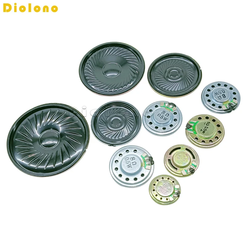 0.5w 8ohm alto-falante 8r 20mm mini orador redondo diâmetro espessura 5mm pequeno chifre campainha alto-falante