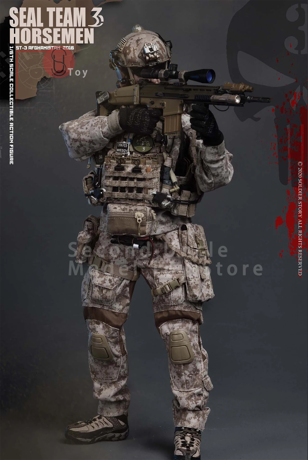 In Stock Soldier SS120 1/6  SEAL Team3 Horsemen Anniversary edition Male Soldier Action figure Doll Full Set Collectible Toys