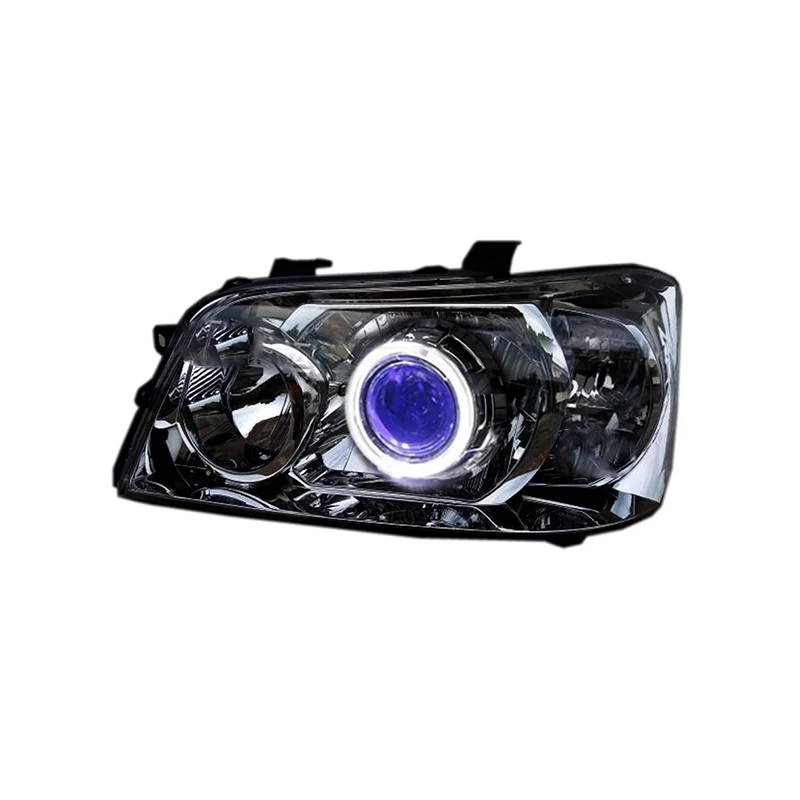 Кастомизированные светодиодные фары Full LED для Toyota Highlander 2001-2007 с биксеноновыми линзами и дневными ходовыми огнями (DRL)