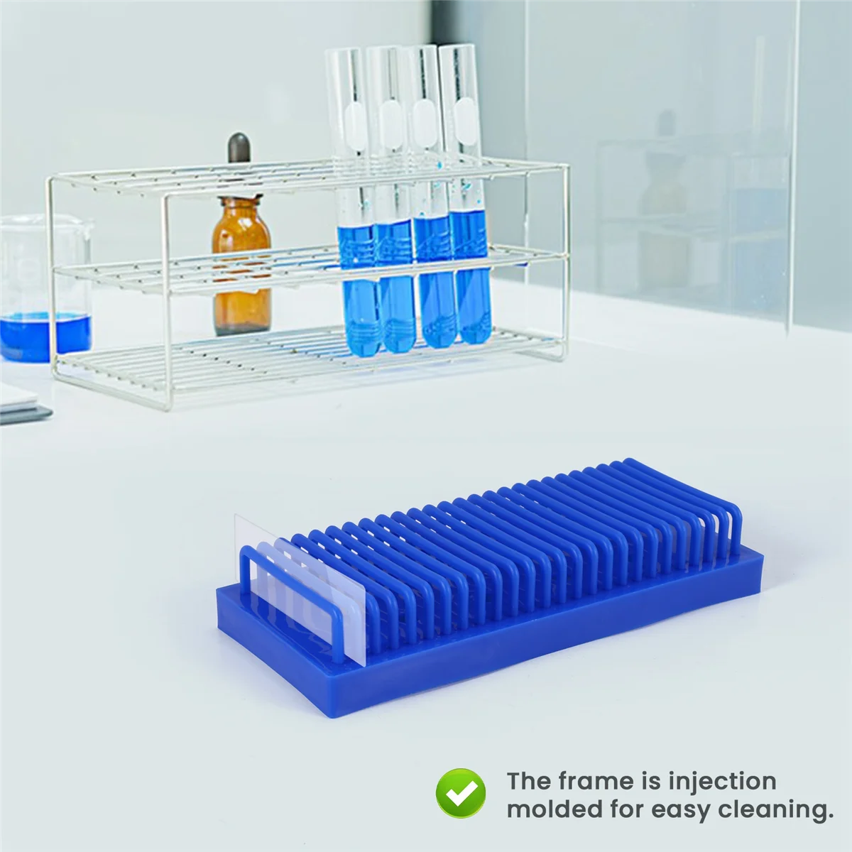 Trending Now Rectangle Type Slide Drain Rack Electrophoresis Gel Glass Plate Drying Holder School Education Laboratory Equipment