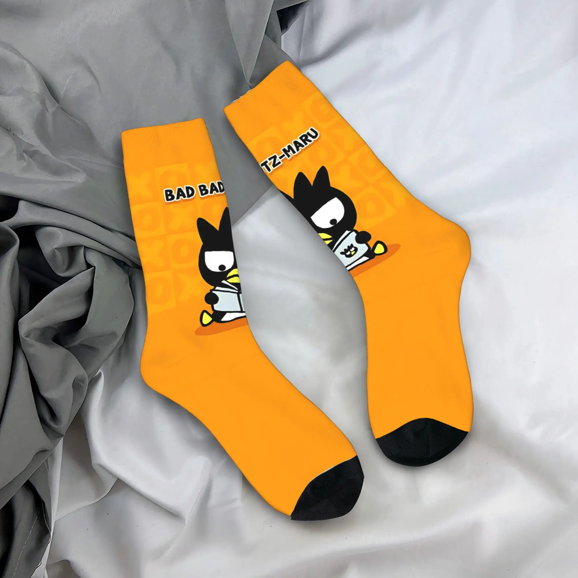 

Bad Badtz Maru аниме чулки мужские носки с пингвином мягкие дышащие модные носки осенние противоскользящие носки для скейтборда с графическим рисунком подарок