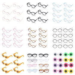 Dollhouse Miniature New Plastic Transparent Eyeglasses For 1/6 Dolls Accessories Mini Eyewear Glasses Doll Sunglasses