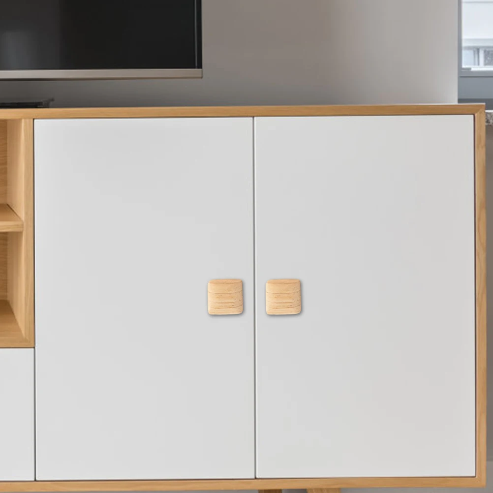 

4Pcs Cabinet Handles Simple Single Hole Drawer Pulls Decorative Furniture Knobs Wardrobe Handle Replacement Accessories