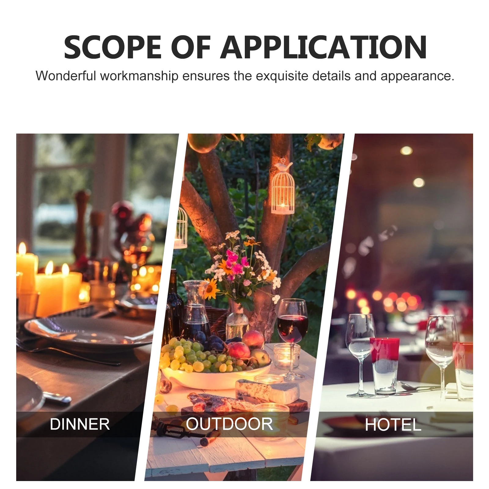 

8Pcs Xmas Elk Head Cutlery Cover Tableware Bag Small Portable Xmas Party Decoration Dinner Accessory Tableware Pad