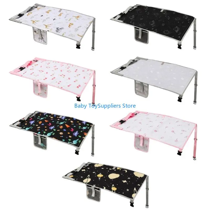 

R1WF Kids Plane Travel Pad Ergonomic Support Cushion Extender For Long Flights Nonslip Base Ensuring Safety