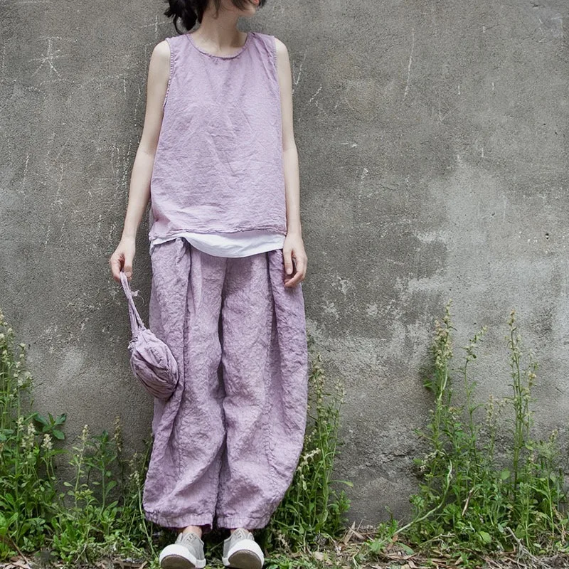 

Thin and comfortable top, high-density cotton simple design, literary and round pendulum, multi-color cool vest, fashionable cas
