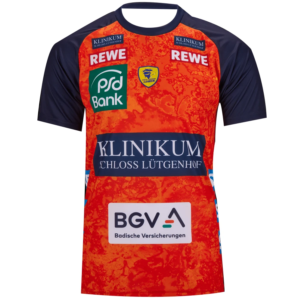 2025 Camisa de balonmano Rhein-Neckar Löwen para hombre, ropa deportiva para niños jóvenes, uniforme de balonmano de entrenamiento de gran tamaño, Jersey Unisex transpirable