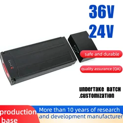 24V Rear Rack Battery 10Ah 13Ah 15Ah 20.4Ah For Kemp Starley Carrier luggage Electric Bicycle Akku Replacement