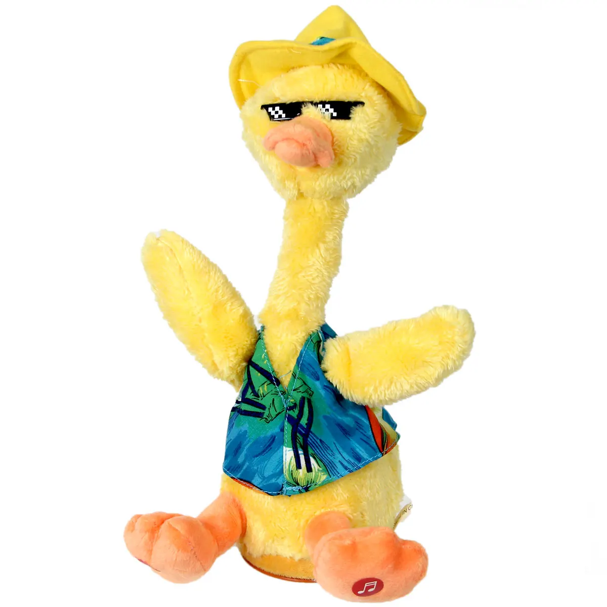 Dancing merry plush duck