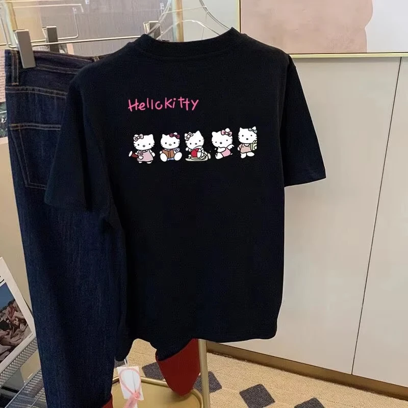 

Новый дизайн продукта, хлопковая футболка с короткими рукавами, мужская и женская летняя свободная футболка большого размера в американском стиле ретро для мальчиков и девочек