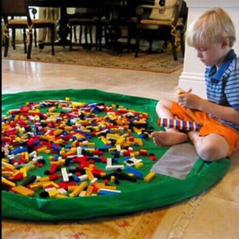 Multifunktionale Kinderspielzeug-Aufbewahrungstasche, Outdoor Anti-Schmutz-Spielzeugunterlage, Reise-Picknickunterlage, Aufbewahrungstasche mit Kordelzug