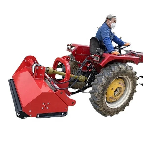 Farm tractor implements side shift PTO Flail Mower