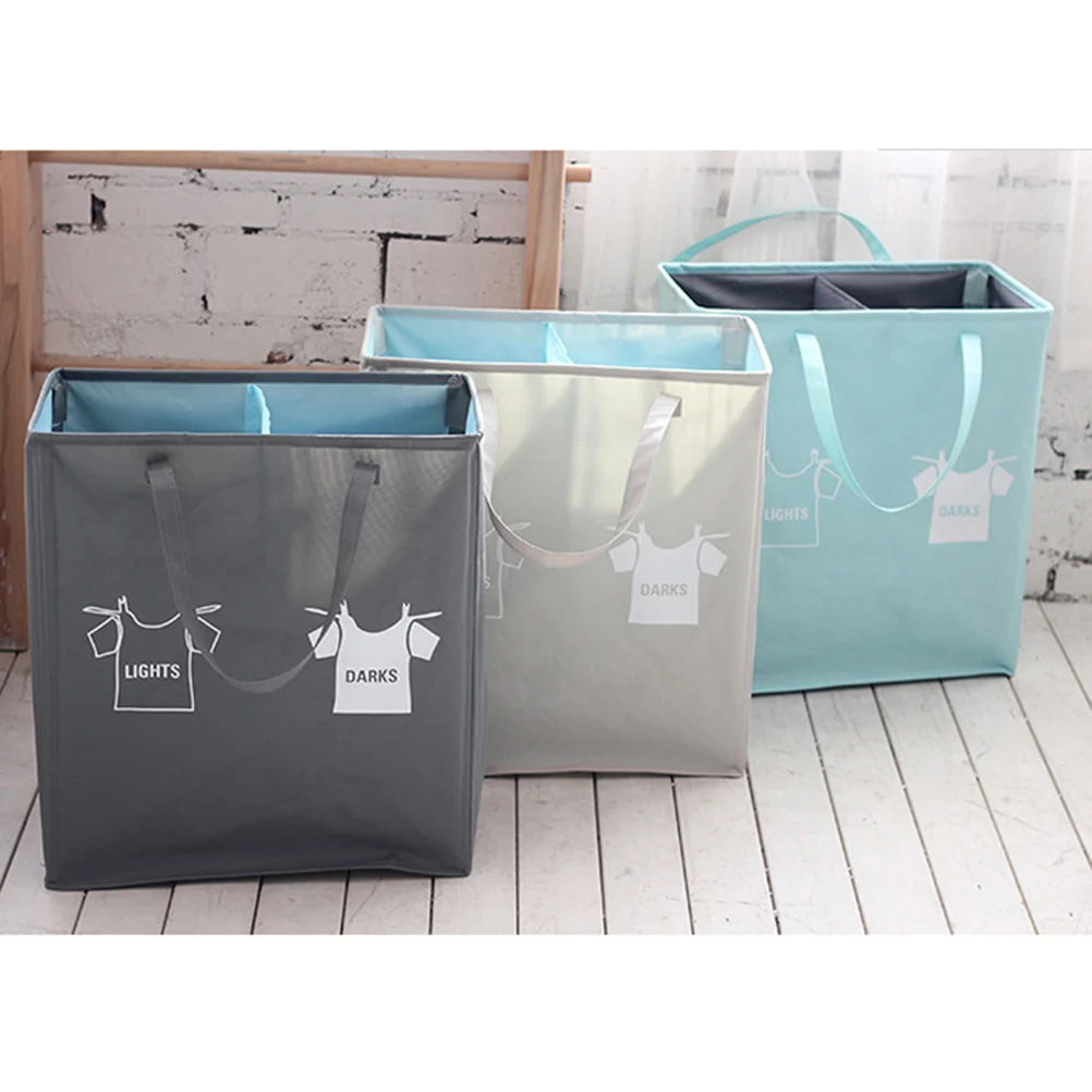 

Oxford Cloth Laundry Bag Bucket Collection Basket Clothes Storage Container Organizer
