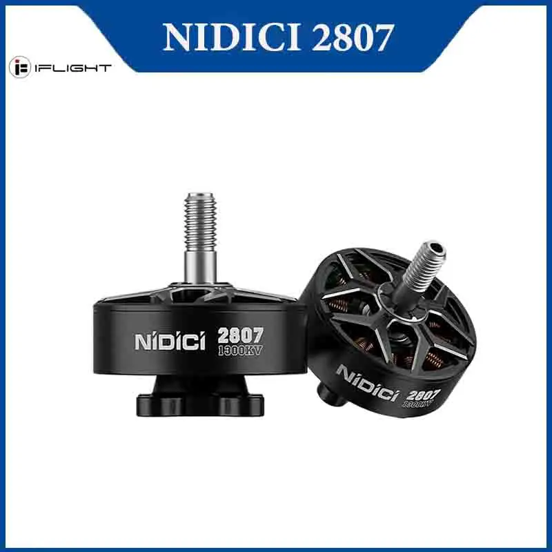 

iFlight NIDICI 2807 1300KV Brushless Motor 5mm Shaft Compatible 7inch Propeller for FPV Drone RC Tools
