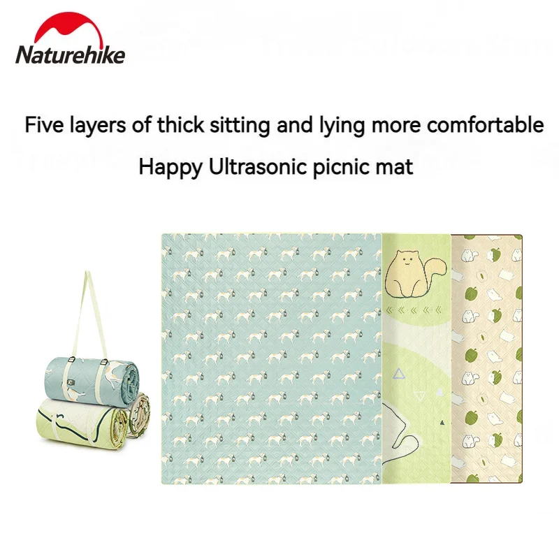 

Naturehike Camping Ultrasonic Mat For Outdoor Picnic Beach Trip 5 Layer Thickened Groundsheet Moistureproof Pad Waterproof