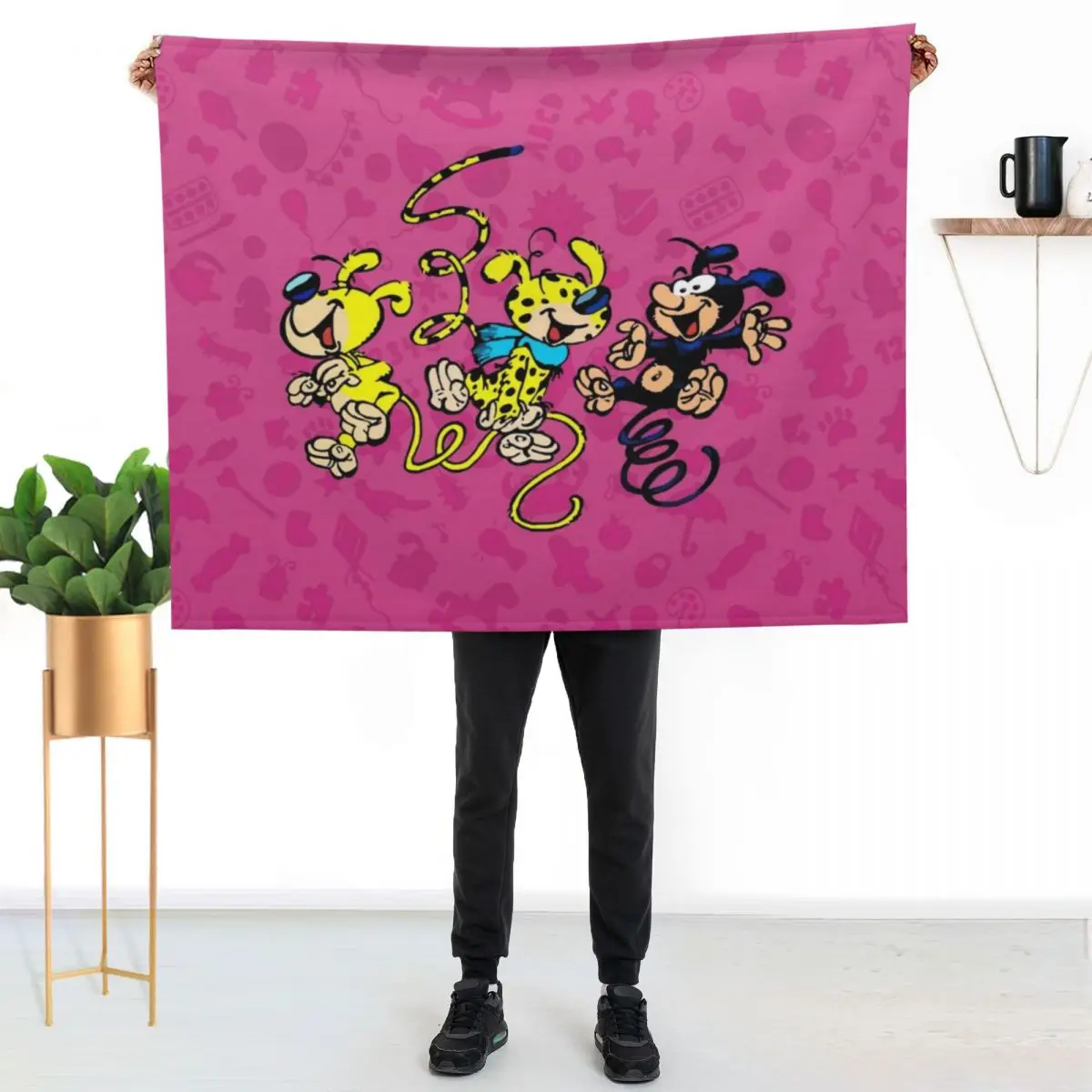 

Marsupilami babies - Pink design Throw Blanket Long Lasting Soft Plush Blanket for Daily Use