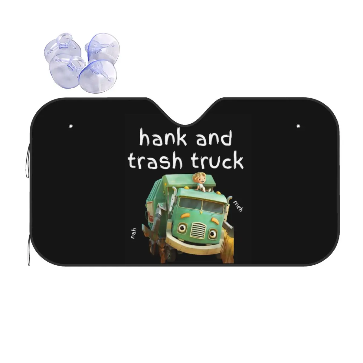 

Trash Truck Sunshade Windscreen Car Front Windshield Window Sun Visor Accessories Covers