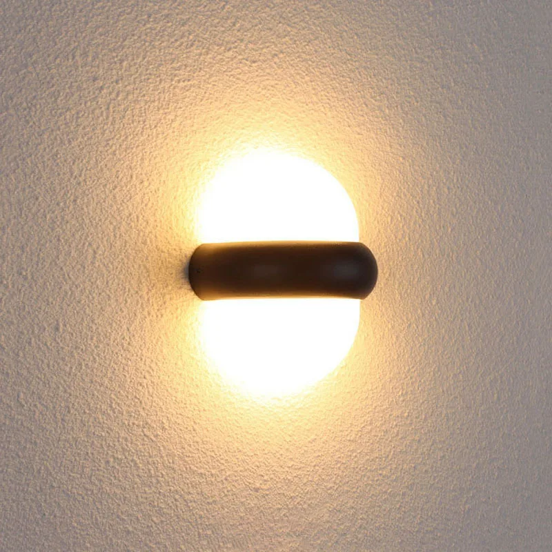 Outdoor Double Heads Flying Saucer Wall Lamp Led Lamp For Up And Down Lighting Of Exterior Wall  Aisle Decorative Wall Lamp