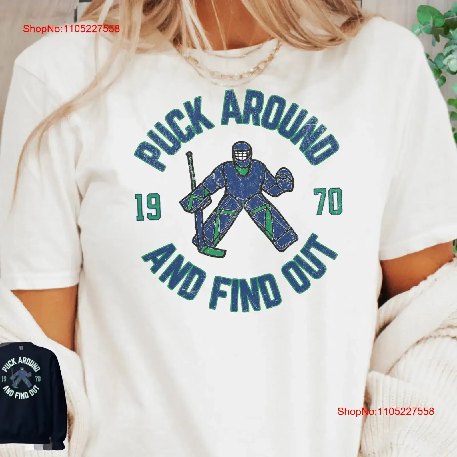 Camiseta de Hockey de Vancouver, Sudadera Canuck Vintage, Estilo Vintage para el Día del Partido, Lavada, Suave, Ropa de Diseñador, Ligeramente Holgada, para Uso Diario