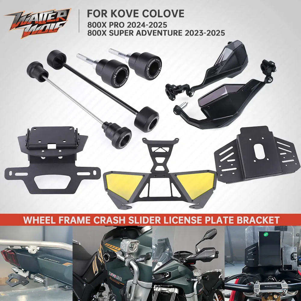 

Motorcycle Accessories Crash Slider For Kove 800X Colove KY800X 2023-2025 License Bracket GPS Holder Headlight Cover Handguard