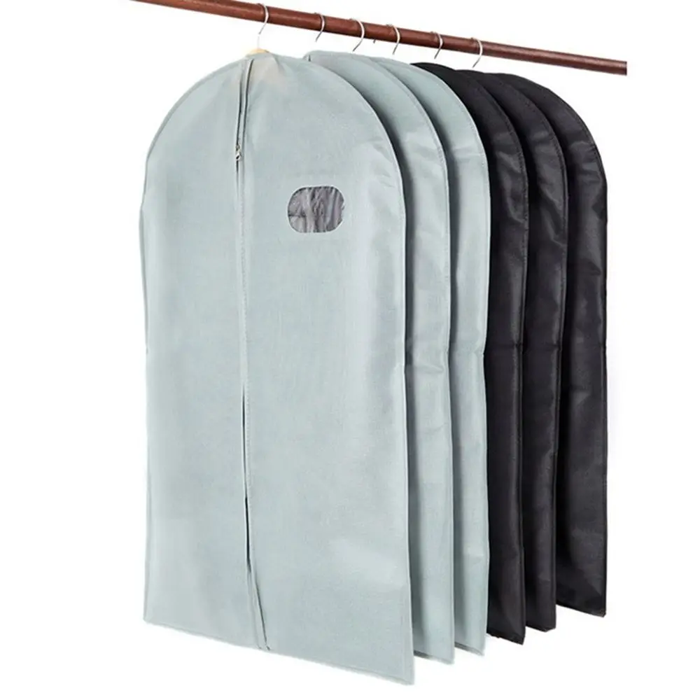 

Waterproof Protecting Non-woven Dress Coat Suit Bag Garment Dust Covers Storage Bags Clothing Cover Clothes Organizer