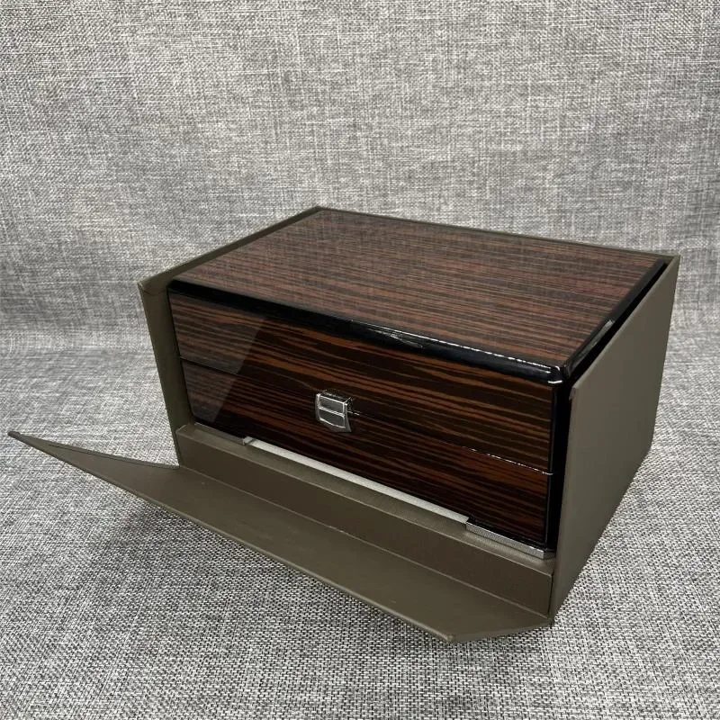 Watch Boxes Factory Supplier Brown With Original PP Wooden Box Papers Card Can Customization Watche