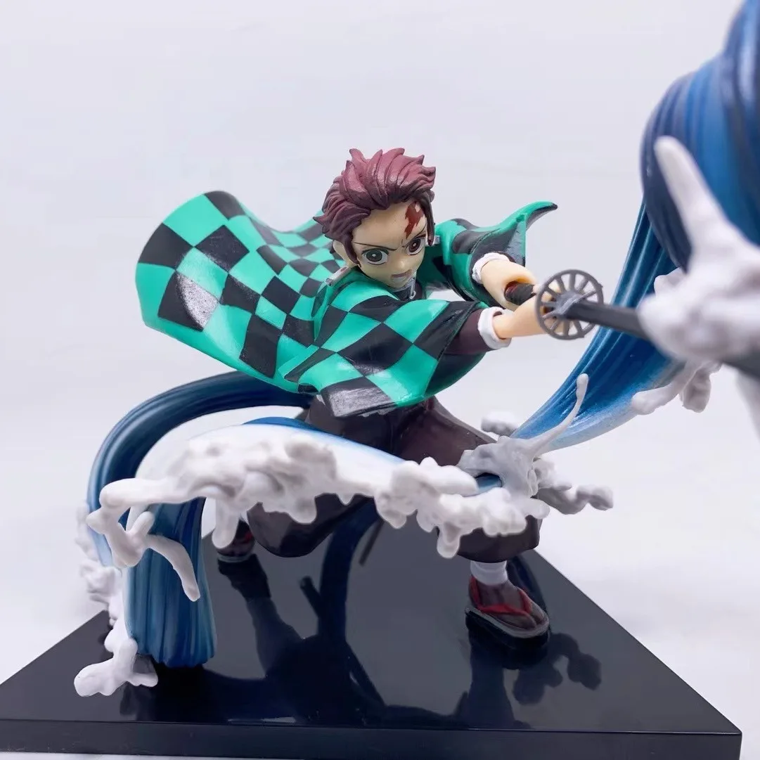 Figurine en PVC Demon Slaye Kamado Tanjirou, modèle d'anime, statue, décoration de bureau, collection, coffret cadeau, 19cm