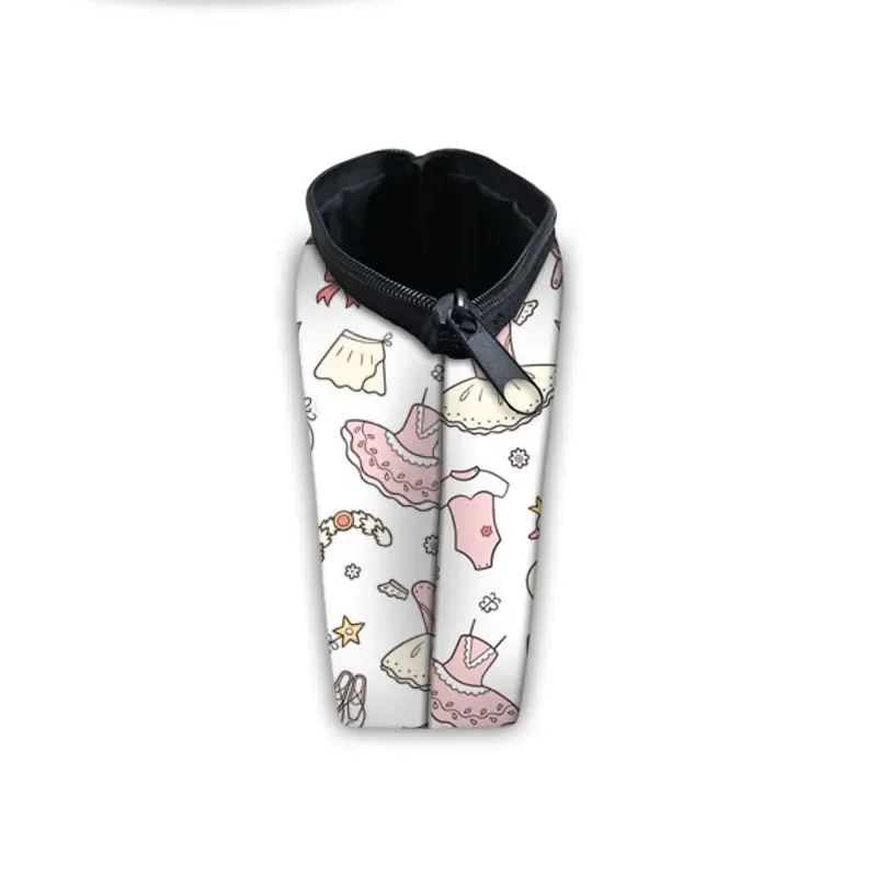 Cute Ballerina Ballet Dancing Print custodia cosmetica custodia per trucco da donna custodia per rossetto borse da toilette borsa per il lavaggio cosmetico da donna