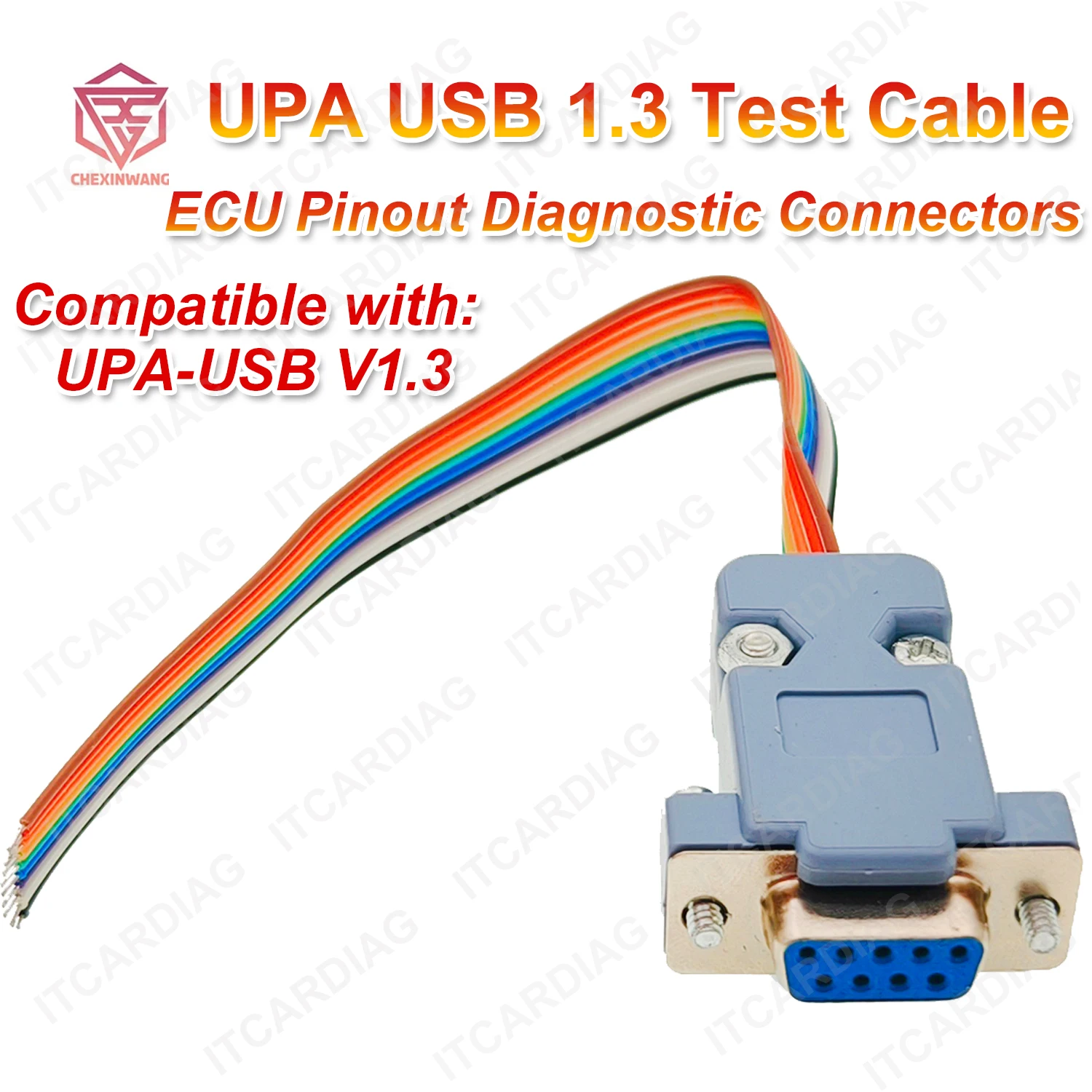 2024 UPA USB 1.3 Test Cable Adapter for UPA USB Programmer Tools ECU Pinout Diagnostic Connectors Compatible with UPA-USB 1.3