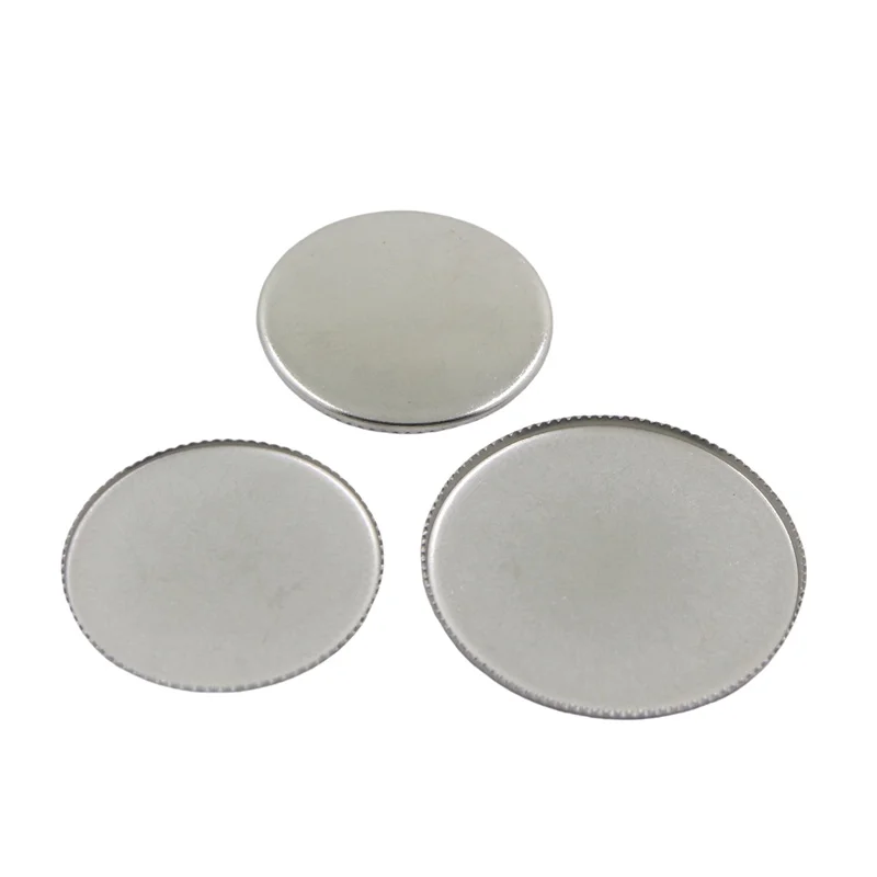 BoYuTe (100 Pieces/Lot) Stainless Steel 15-20-25-30mm Cabochon Base Blank Tray Materials Diy Jewelry Accessories