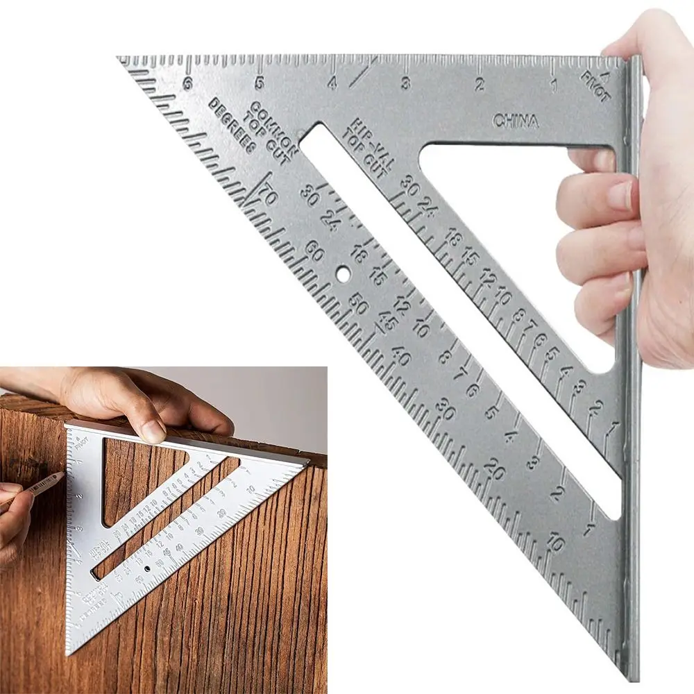Hohe Qualität Aluminium Legierung Für Gebäude Rahmen Werkzeuge Messgeräte Mess Lineal Winkel Winkelmesser Dreieck Lineal Mess Werkzeug
