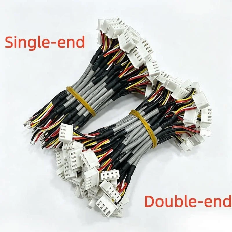 5PCS Xh2.54mm Shielded Audio Cable 4P Signal Connecting Cable 1m/1000/600mm Double-ended Terminal Cable 50cm