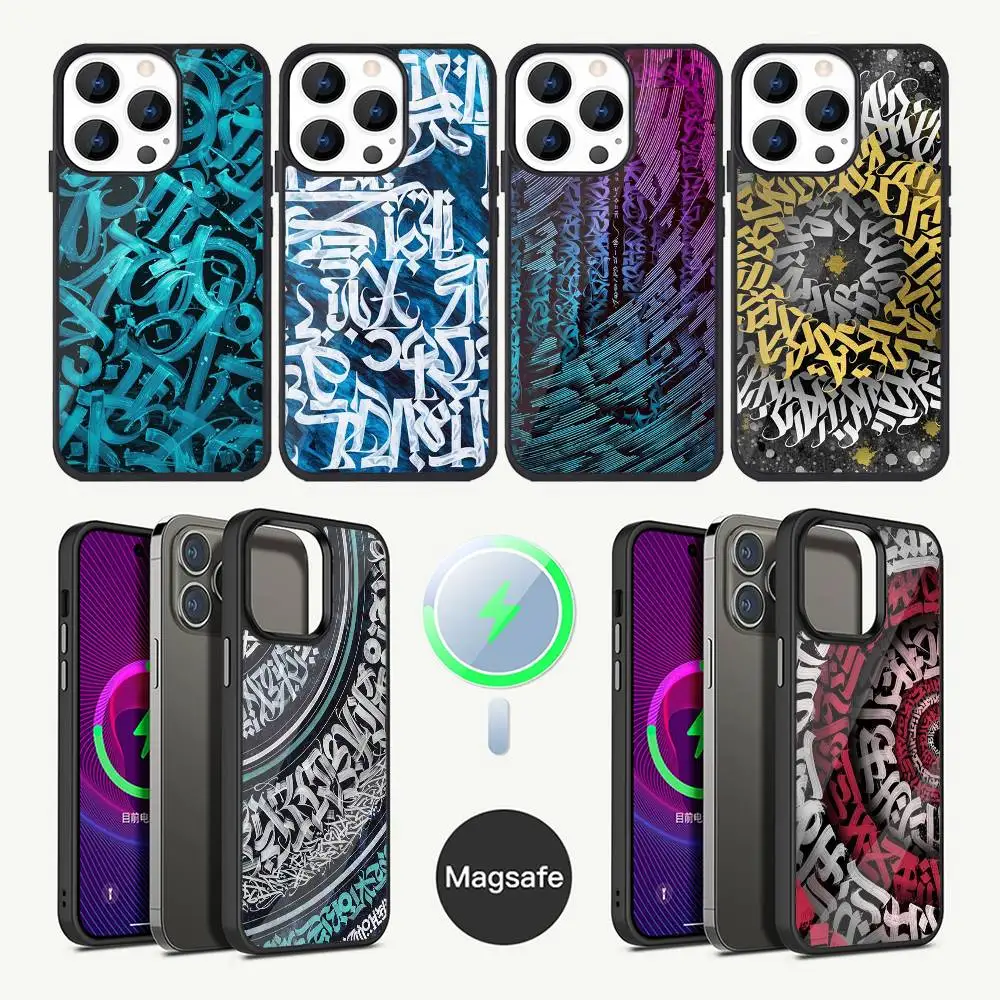 

Pokras Lampas Art Graffiti Phone Case For iPhone 17,16,15,14,13,12,11,Plus,Pro,Max Mini Magsafe Magnetic Wireless Charging
