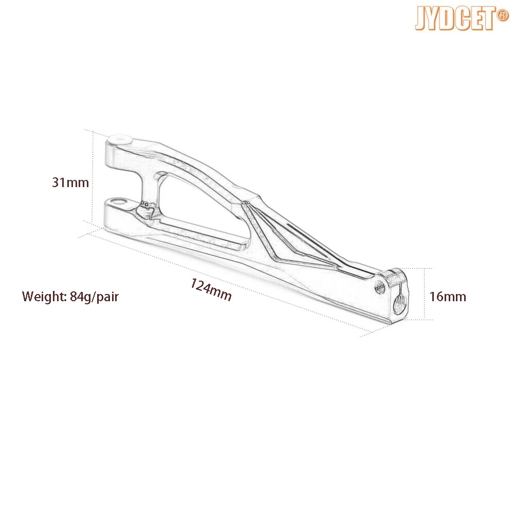 Sostituisci # AR AR 330218   Bracci sospensione anteriori superiori in alluminio per auto RC 1/8 ARRMA KRATON NOTORIOUS OUTCAST TALION 6S BLX