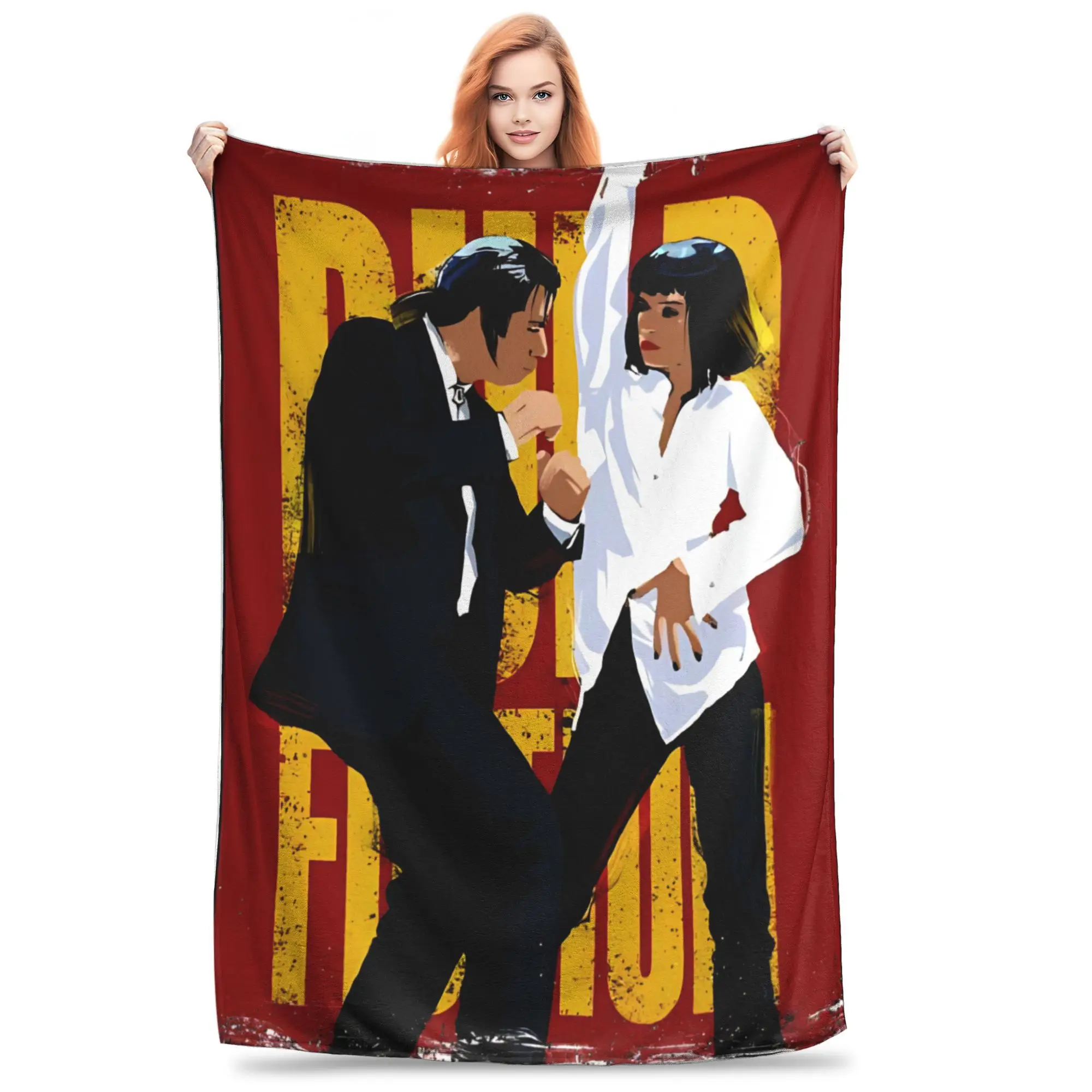 Pulp Fiction Dance Blanket Quality Warm  Throw Blanket Spring Children Home Decor Funny Bedspread