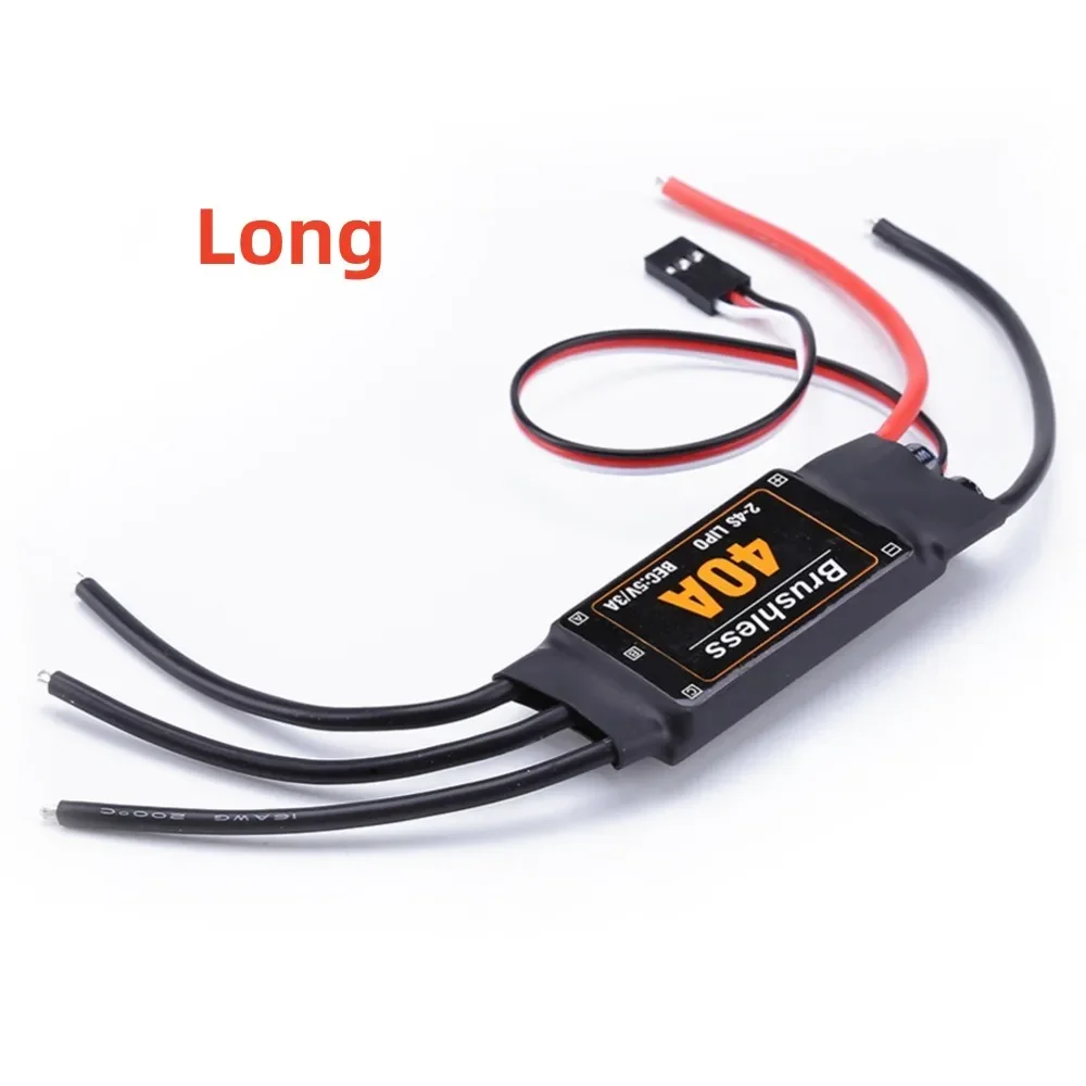 40A Brushless ESC Speed Controller BEC 5V / 3A Long & Short & with T plug & with XT60 plug For Drone Airplanes Motor RC Toy FPV