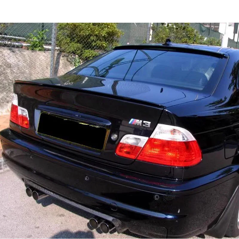 For 1999-2006 Year BMW 3 Series E46 2Door Coupe Roof Spoiler Wing Car Trunk ABS Plastic Rear Tail Lip Accessories Body Kit view 3
