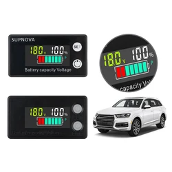 Battery Voltmeter Capacity Indicator LiFePO4 Car Motorcycle 12V 36V 48V 72V Lead Acid Lithium DC 8V-100V Voltmeter Voltage Gauge