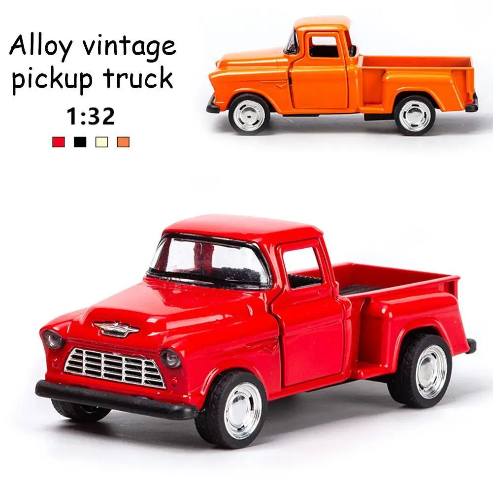 

Classic Pickups Truck Car Model 1:32 Scale Pull Back Alloy Diecast & Toys Vehicle Christmas Collection Toy Car For Boys Children