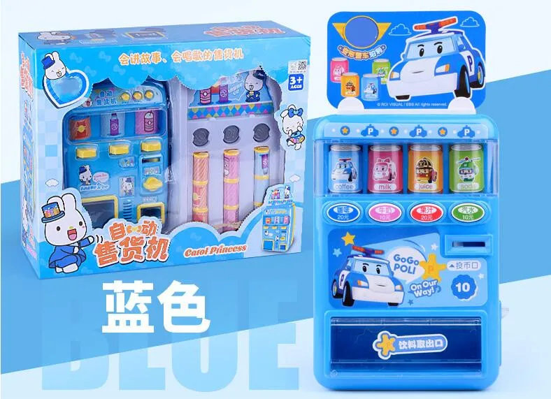 Simulation play House toy vending machine Shopping toy creative Cognition drink vending machine toy Birthday Gift